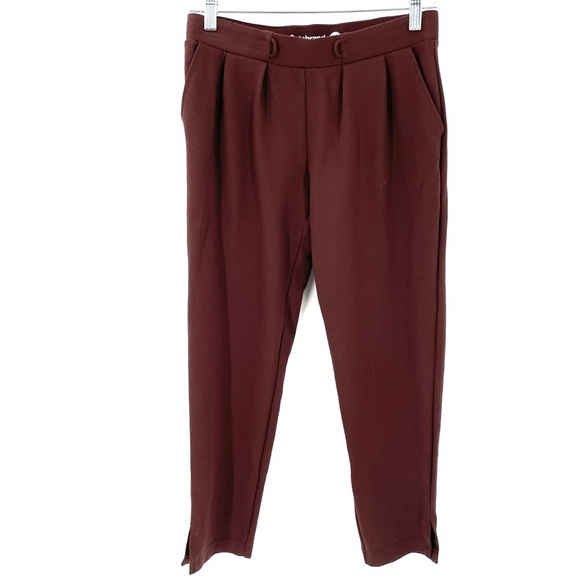 Betabrand SoHo Brown High Waist Stretch Pull On Ankle Crop Jogger Casual Pant - Picture 4 of 8